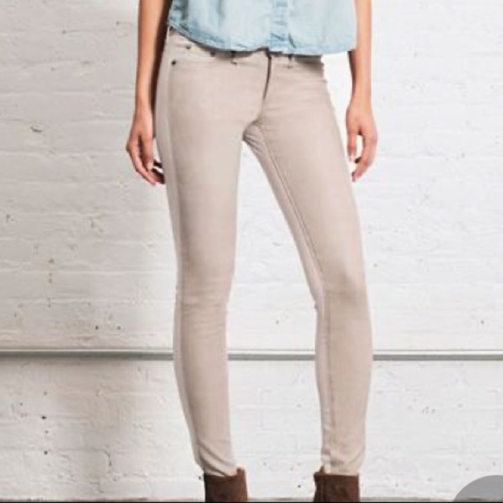 Rag & Bone Suede and Denim The Hyde Legging